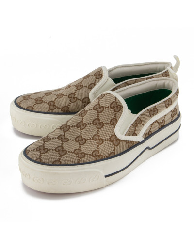 GUCCI Tennis 1977 Slip-On Sneakers - Pre-loved Designer Second Hand | LUXURYLOVE