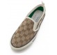 GUCCI Tennis 1977 Slip-On Sneakers GG Supreme beige 37 Pre-owned Designer Secondhand Luxurylove