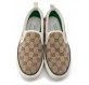 GUCCI Tennis 1977 Slip-On Sneakers GG Supreme beige 37 Pre-owned Designer Secondhand Luxurylove