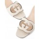 GUCCI GG Sandalen off-white 37.5 Pre-owned Designer Secondhand Luxurylove