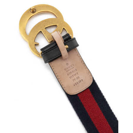 GUCCI GG Gürtel Webstreifen 75 Pre-owned Designer Secondhand Luxurylove