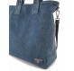 PRADA Denim Tote Bag large blau Pre-owned Designer Secondhand Luxurylove