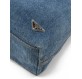 PRADA Denim Tote Bag large blau Pre-owned Designer Secondhand Luxurylove