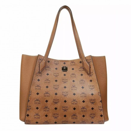 MCM Luisa Shopper Tote bag Visetos braun Pre-owned Designer Secondhand Luxurylove