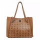 MCM Luisa Shopper Tote bag Visetos braun Pre-owned Designer Secondhand Luxurylove