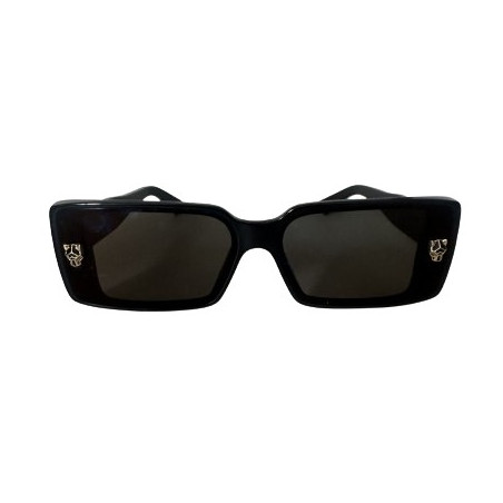 CARTIER Panthère Sonnenbrille schwarz Pre-owned Designer Secondhand Luxurylove