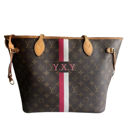 LOUIS VUITTON Neverfull MM My LV Heritage Monogram Shopper Bag Pre-owned Designer Secondhand Luxurylove