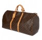 LOUIS VUITTON Keepall 60 Reisetasche Monogram braun Pre-owned Designer Secondhand Luxurylove