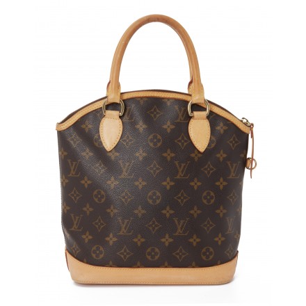 LOUIS VUITTON Lockit Vertical Handtasche Monogram Pre-owned Designer Secondhand Luxurylove