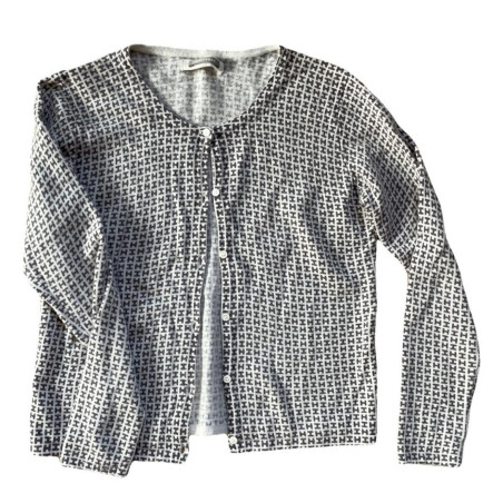 HEMISPHERE Cardigan H Logo 36 Pre-owned Designer Secondhand Luxurylove