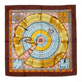 Seidentuch Foulard Carré 90 "Cent plis des Miao"