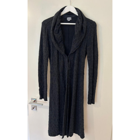 TRANSIT PAR SUCH Gorgeous knitted coat in dark blue - NEW - Pre-loved Designer Second Hand | LUXURYLOVE