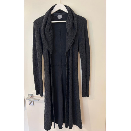 TRANSIT PAR SUCH Gorgeous knitted coat in dark blue - NEW - Pre-loved Designer Second Hand | LUXURYLOVE