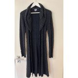 Gorgeous knitted coat in dark blue - NEW