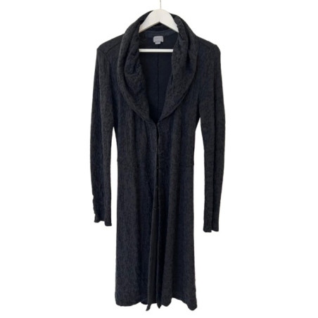 TRANSIT PAR SUCH Gorgeous knitted coat in dark blue - NEW - Pre-loved Designer Second Hand | LUXURYLOVE