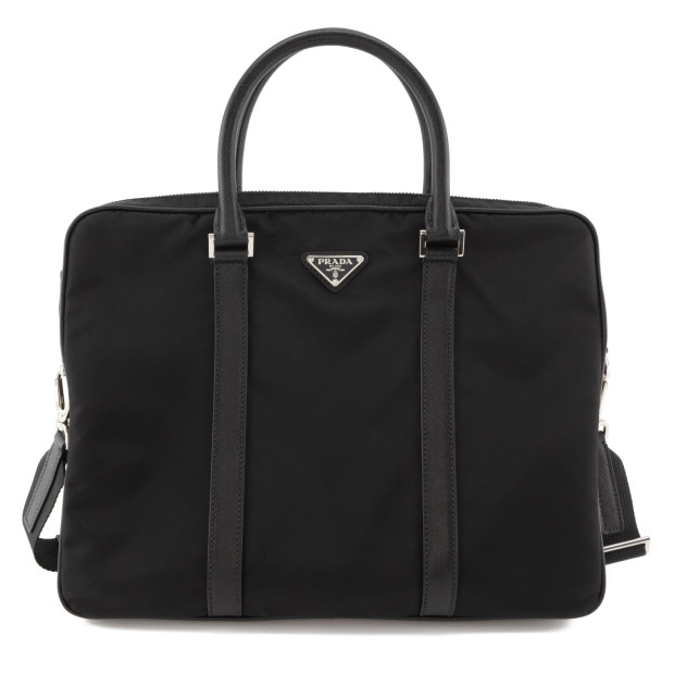 PRADA Nylon briefcase with strap - Pre-loved Designer Second Hand | LUXURYLOVE PRADA Nylon briefcase with strap - Pre-loved Designer Second Hand | LUXURYLOVE