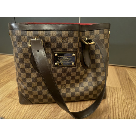 LOUIS VUITTON Hampstead MM Tote Bag Damier Ebene braun Pre-owned Designer Secondhand Luxurylove