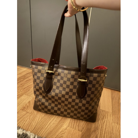 LOUIS VUITTON Hampstead MM Tote Bag Damier Ebene braun Pre-owned Designer Secondhand Luxurylove