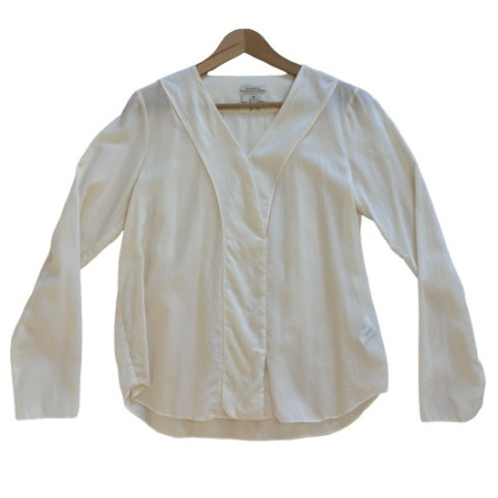 GANT Seidenbluse weiss 38 Pre-owned Designer Secondhand Luxurylove
