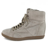 Wedge heel hightop sneakers