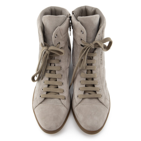 PRADA Wedge heel hightop sneakers - Pre-loved Designer Second Hand | LUXURYLOVE
