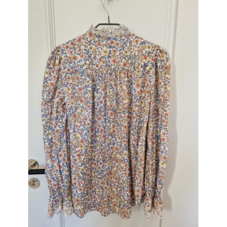 ME+EM Tunika Bluse Blumenprint multicolor 34 Pre-owned Designer Secondhand Luxurylove
