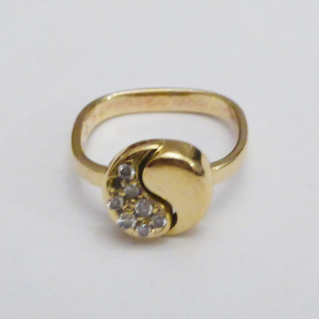 JUWELIER Ring & Yang Ring Gelbgold & Diamanten 51 Pre-owned Designer Secondhand Luxurylove