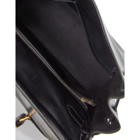 HERMÈS Kelly II Retourne 32 Boxleder schwarz 1992 Pre-owned Designer Secondhand Luxurylove