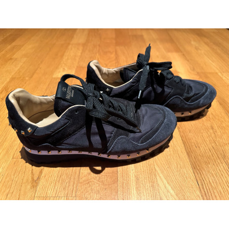 VALENTINO GARAVANI Rockrunner Sneakers schwarz 37.5 Pre-owned Designer Secondhand Luxurylove 