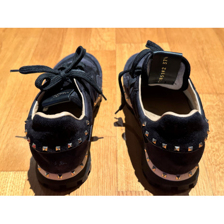 VALENTINO GARAVANI Rockrunner Sneakers schwarz 37.5 Pre-owned Designer Secondhand Luxurylove 