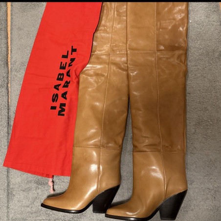 ISABEL MARANT Overknee spanspan boots Lalex - NEW - Pre-loved Designer Second Hand | LUXURYLOVE