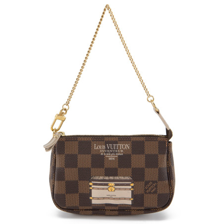 LOUIS VUITTON Trunks & Bags Mini Pochette Damier Ebene Pre-owned Designer Secondhand Luxurylove