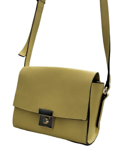 FURLA Milano S Schultertasche gelb Pre-owned Designer Secondhand Luxurylove