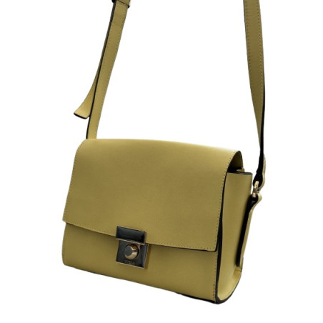 FURLA Milano S Schultertasche gelb Pre-owned Designer Secondhand Luxurylove