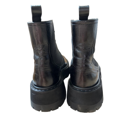 JIMMY CHOO Clayton Ankel Boots schwarz 39 Pre-owned Designer Secondhand Luxurylove.