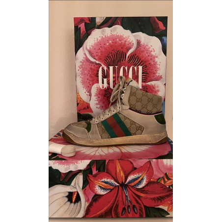 GUCCI Screener high top sneaker - Pre-loved Designer Second Hand | LUXURYLOVE
