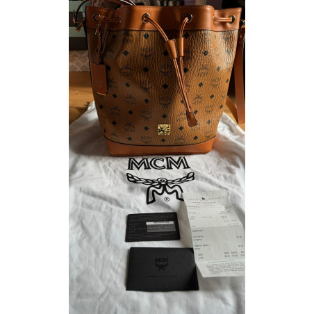 MCM MCM Pouch bag Cognac - Pre-loved Designer Second Hand | LUXURYLOVE