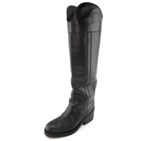 JIMMY CHOO Stiefel Leder schwarz 36.5 Pre-owned Designer Secondhand Luxurylove