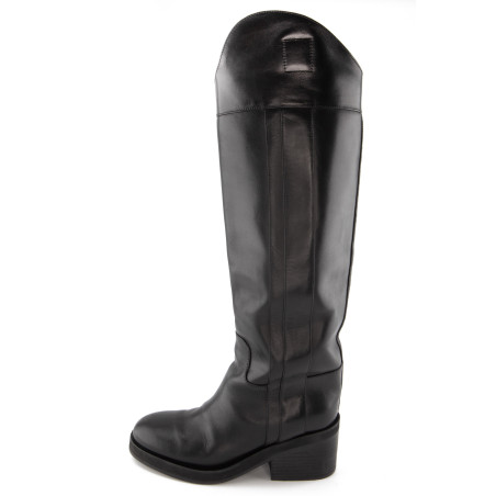 JIMMY CHOO Stiefel Leder schwarz 36.5 Pre-owned Designer Secondhand Luxurylove