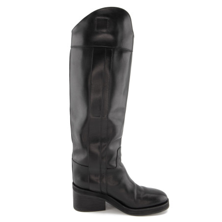 JIMMY CHOO Stiefel Leder schwarz 36.5 Pre-owned Designer Secondhand Luxurylove