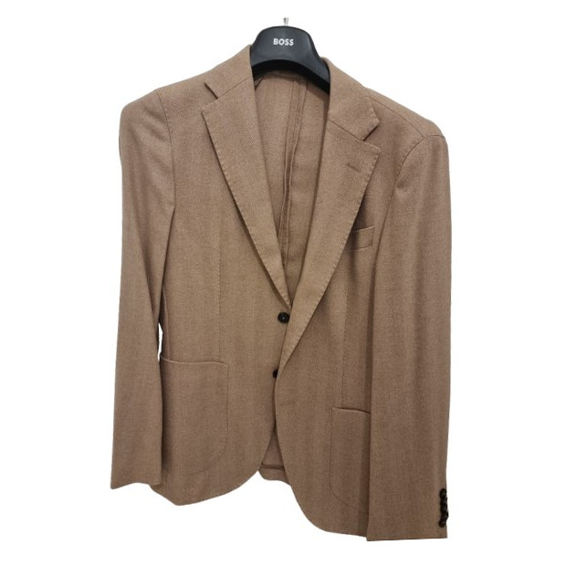 BOSS CAMEL Jacket Kamelhaar beige 48 NEU Pre-owned Designer Secondhand Luxurylove