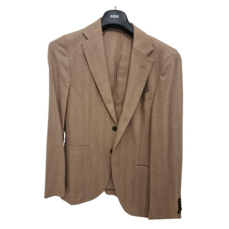 BOSS CAMEL Jacket Kamelhaar beige 48 NEU Pre-owned Designer Secondhand Luxurylove
