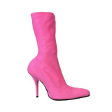 Round Neon Spandex Sock Boots - NEW
