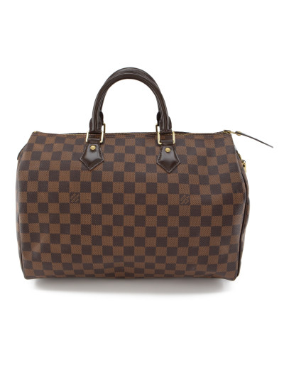 LOUIS VUITTON Speedy 35 Handtasche Monogram braun Pre-owned Designer Secondhand Luxurylove.