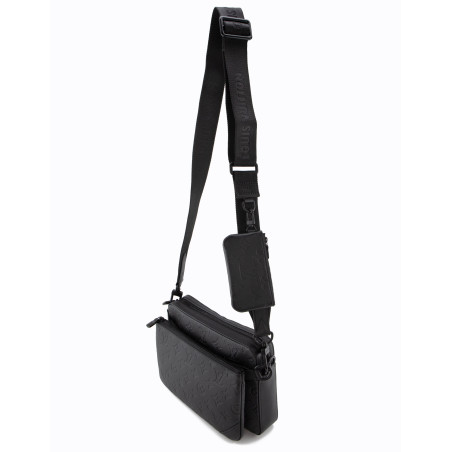 LOUIS VUITTON Trio Messenger Bag Empreinte M46602 schwarz Pre-owned Designer Secondhand Luxurylove