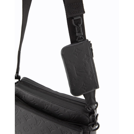 LOUIS VUITTON Trio Messenger Bag Empreinte M46602 schwarz Pre-owned Designer Secondhand Luxurylove