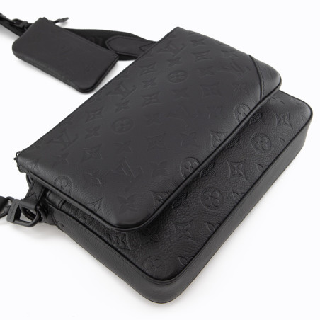 LOUIS VUITTON Trio Messenger Bag Empreinte M46602 schwarz Pre-owned Designer Secondhand Luxurylove