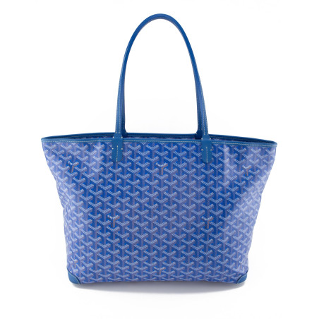 GOYARD Artois MM Zipped Goyardine Shopper Bag blau Pre-owned Designer Secondhand Luxurylove