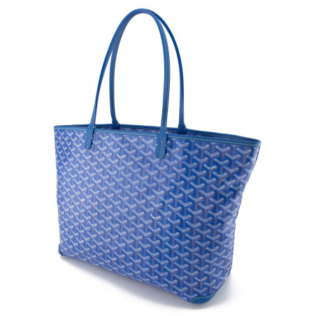 GOYARD Artois MM Zipped Goyardine Shopper Bag blau Pre-owned Designer Secondhand Luxurylove