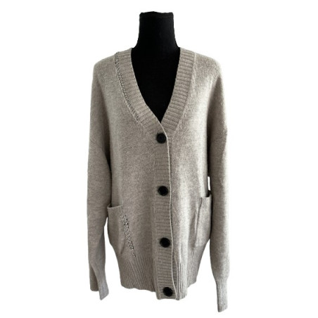 THE KOOPLES Strickjacke beige L Pre-owned Designer Secondhand Luxurylove